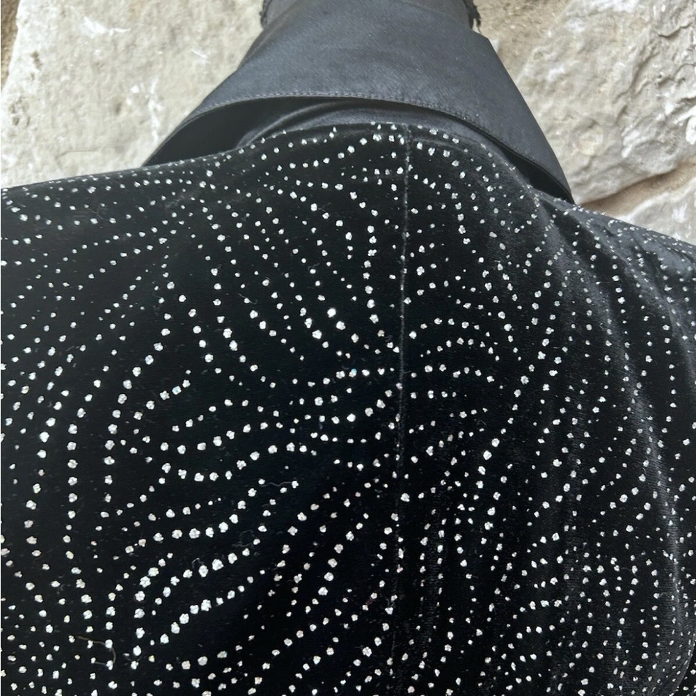 Vintage LIANCARLO for Joe Brand Jacket Size 4 Black Velvet Rhinestone Accents - Picture 11 of 13